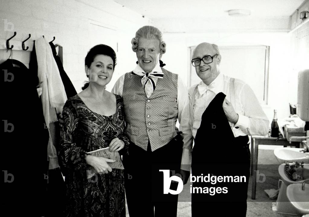 Sir Peter Neville Luard Pears with Mistislav (Mstislav) Rostropovich and Galina Vishnevskaya in 1979