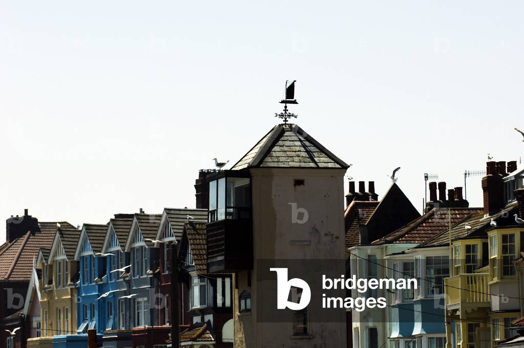 Aldeburgh seafront in Suffolk, England