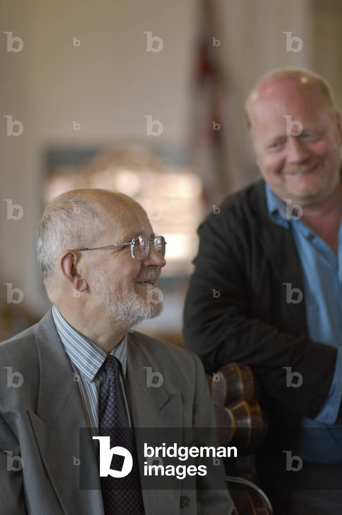 Nicholas Maw and John Woolrich in Aldeburgh parish church, Suffolk, UK, June 2007