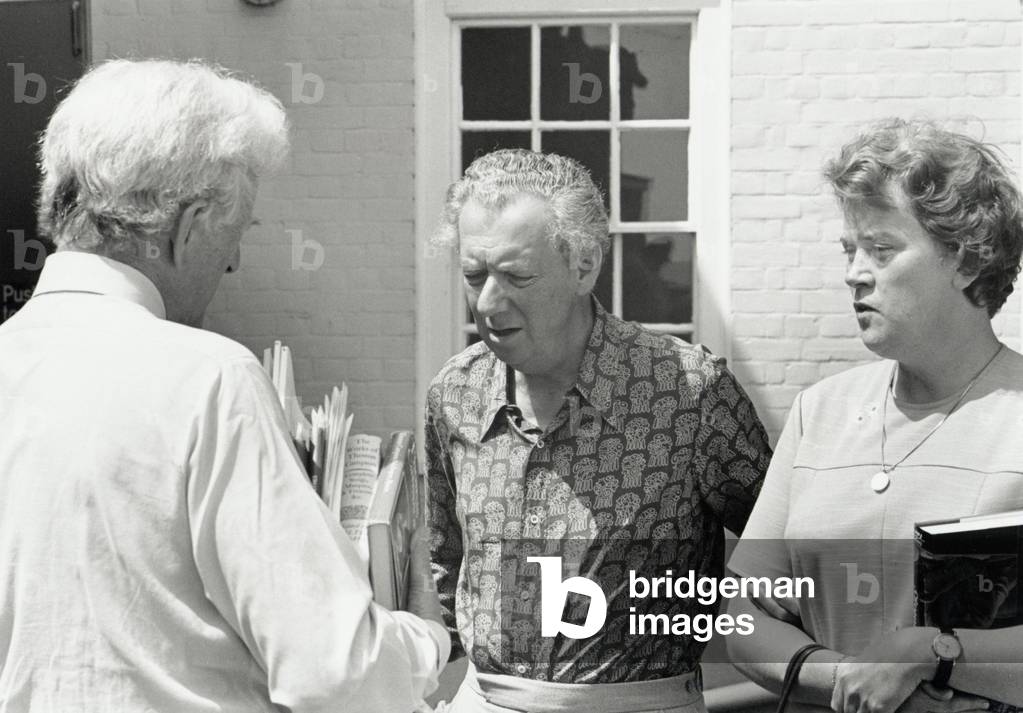 Benjamin Britten with Peter Pears & Rita Thompson in 1976, Aldeburgh