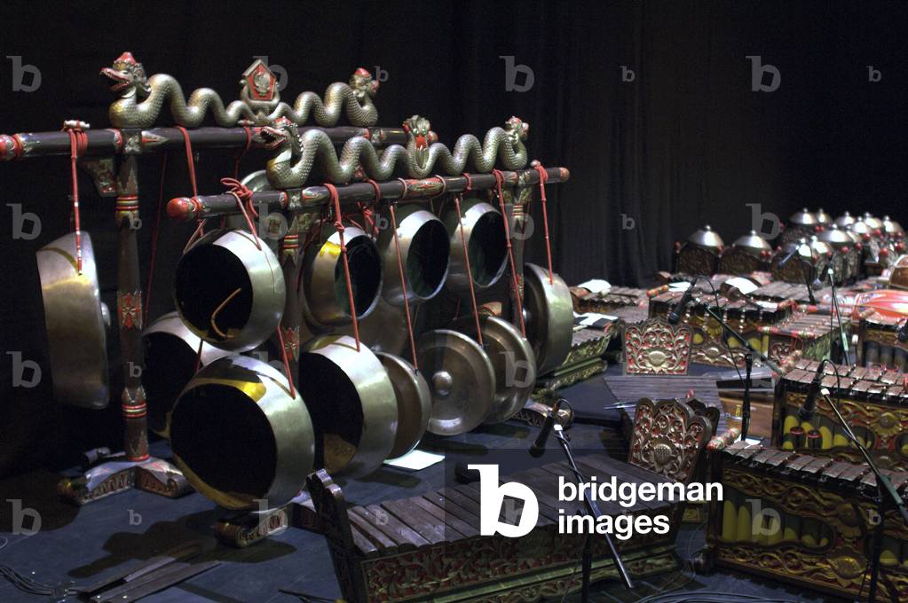 South Bank Gamelan Players - the percussion ensemble performing in Snape Maltings during the Aldeburgh Festival, June 2005