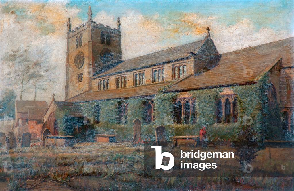 Parish church, Bingley, c.1892 (oil on canvas)