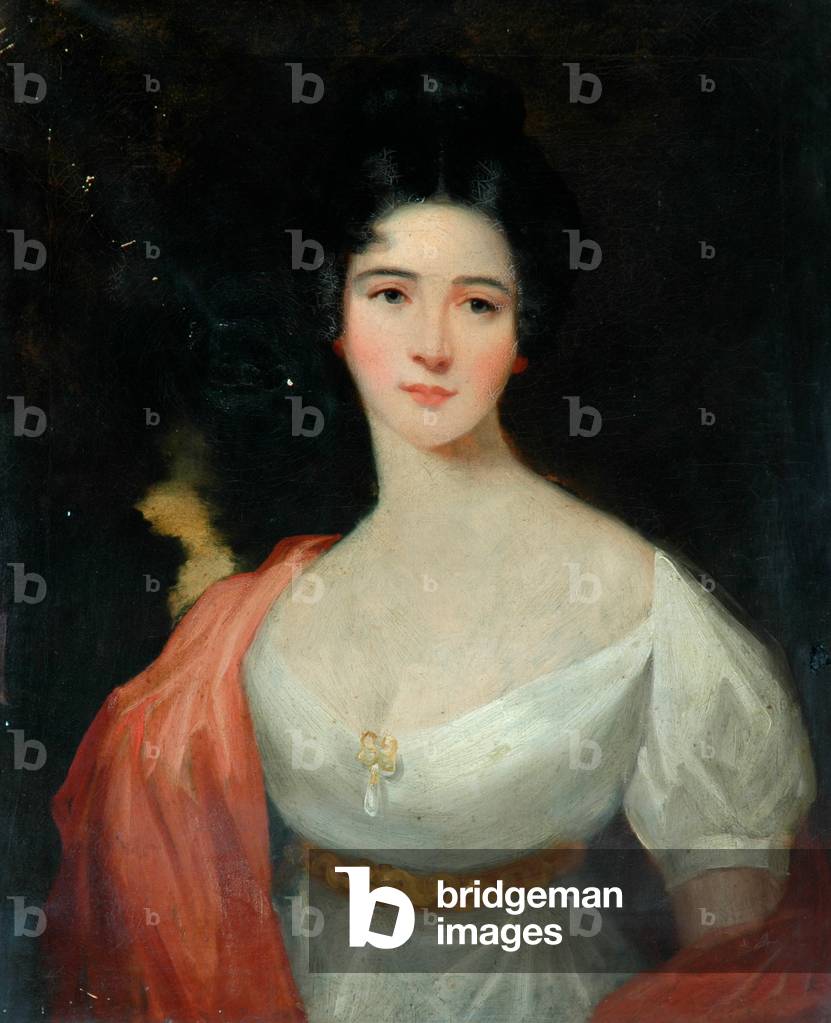 Portrait of a young lady (oil on canvas)