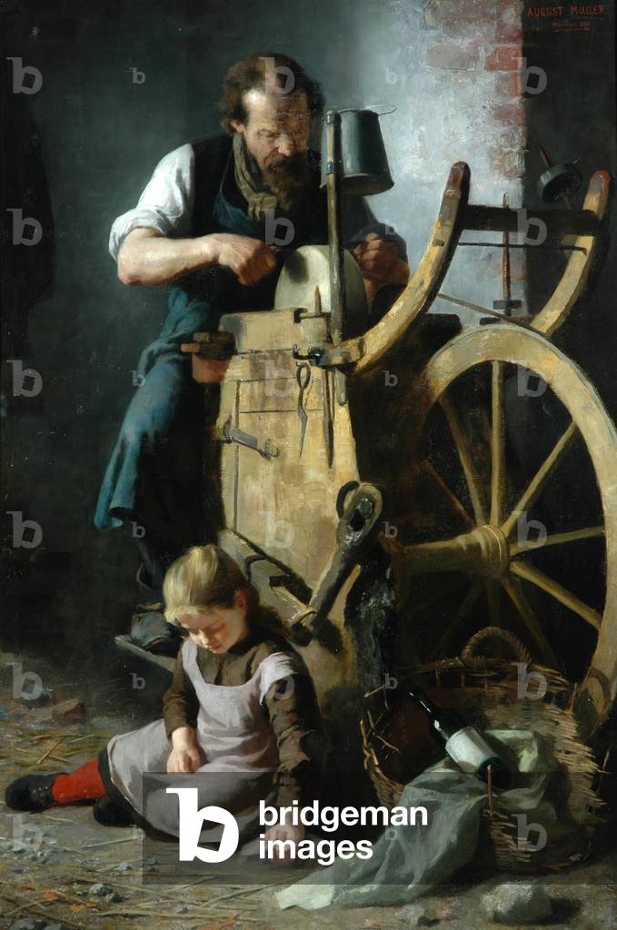 The Knife Grinder, 1890 (oil on canvas)