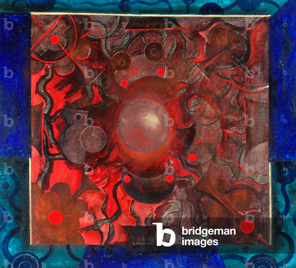 St John on Patmos, 1962 (oil on canvas)