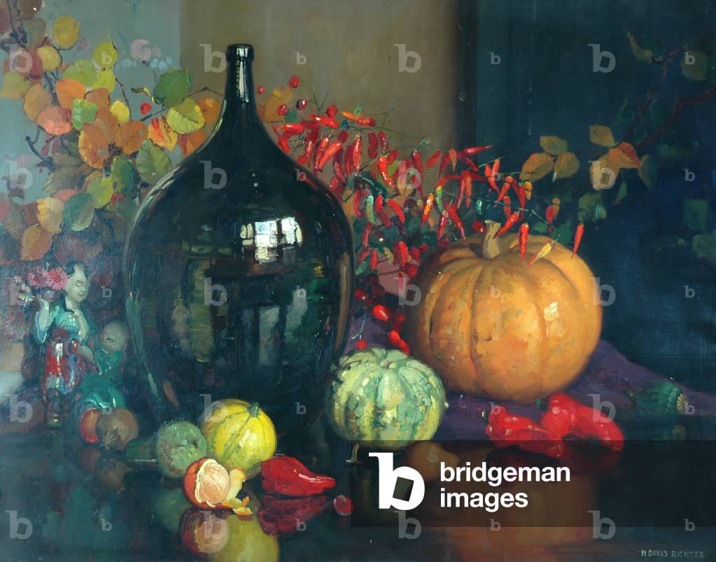 The Spirit of Autumn (oil on canvas)