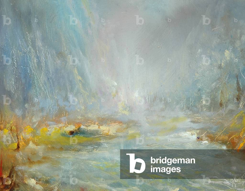 Ormiston Gorge, North-Western Australia, 1975 (oil on board)