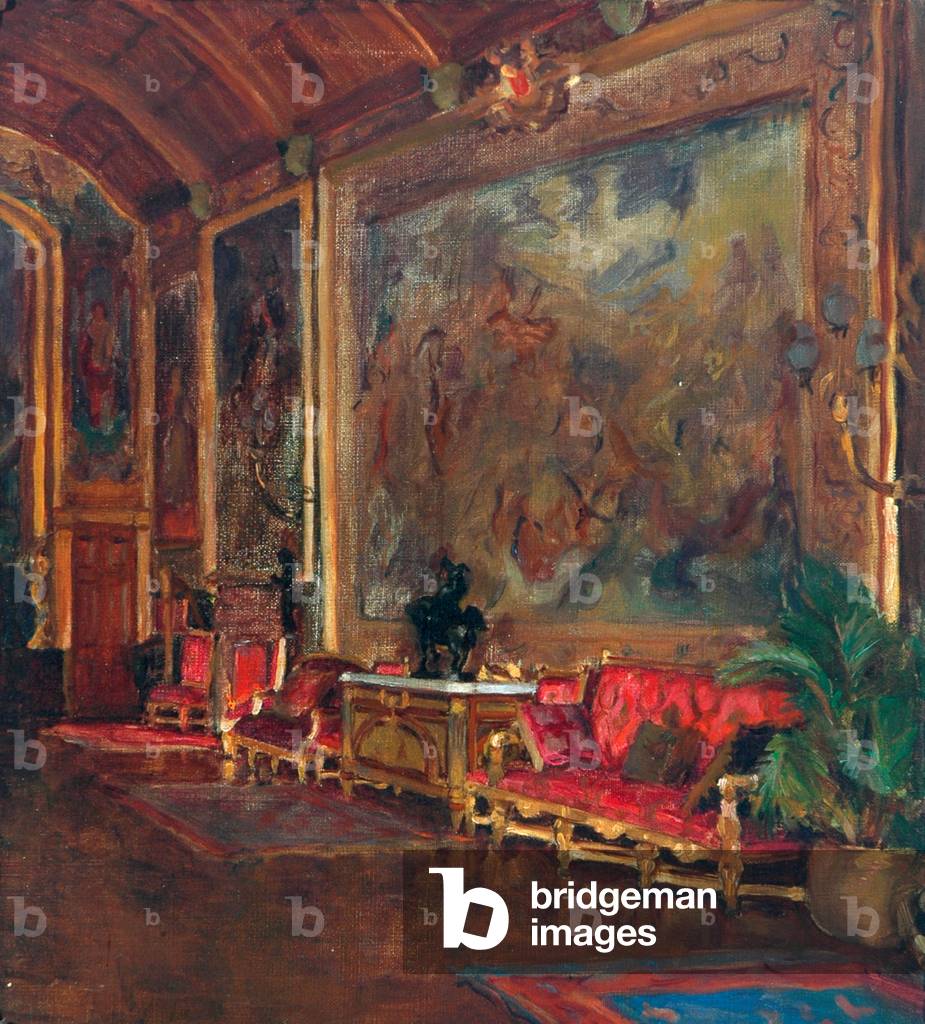 Ballroom, Cliffe Castle (oil on canvas)