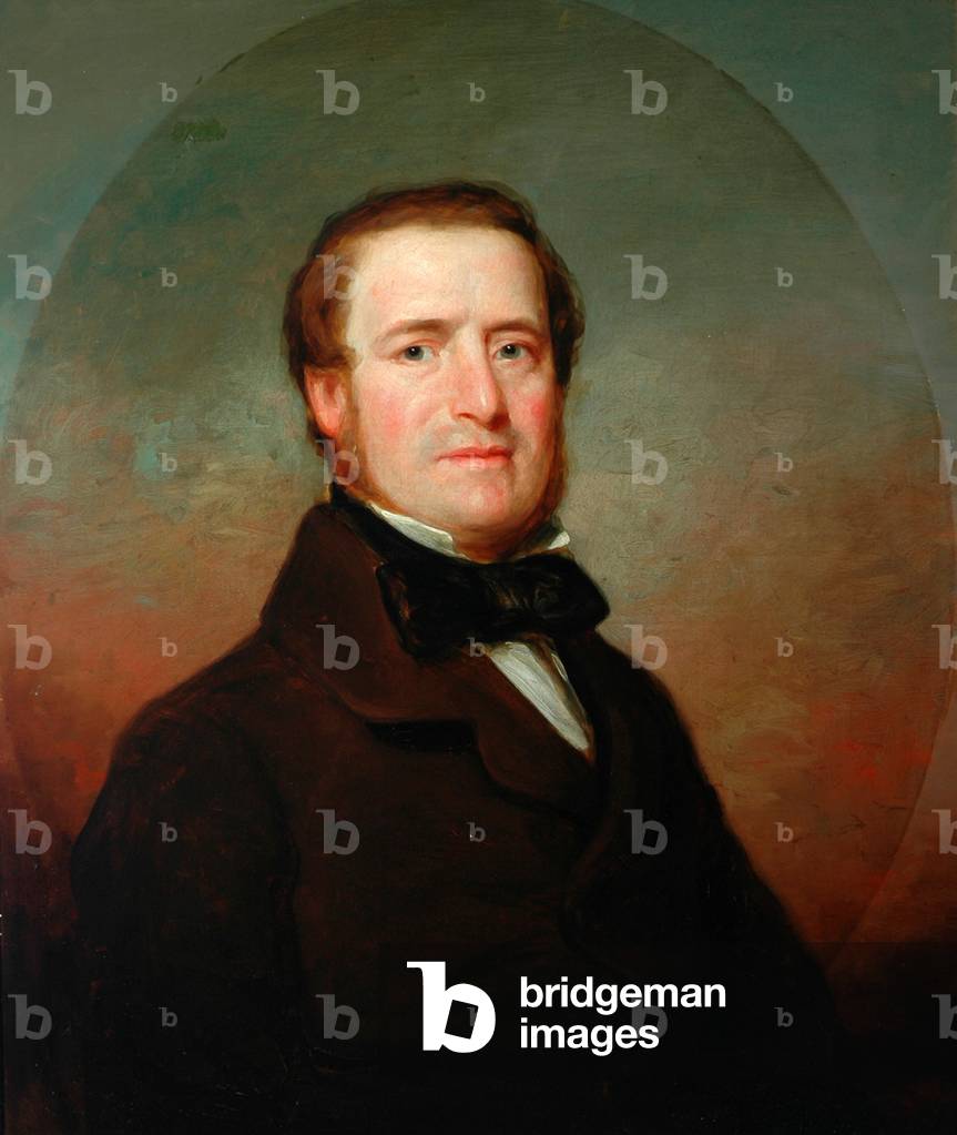 Portrait of a Man (possibly a member of the Butterfield family) (oil on canvas)