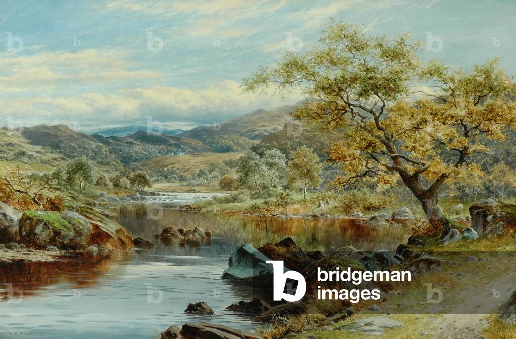 The Lledr Valley, Capel Curig (oil on canvas)