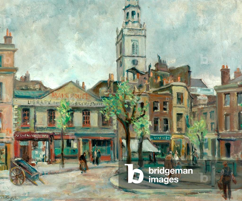 Clerkenwell Green (oil on canvas)