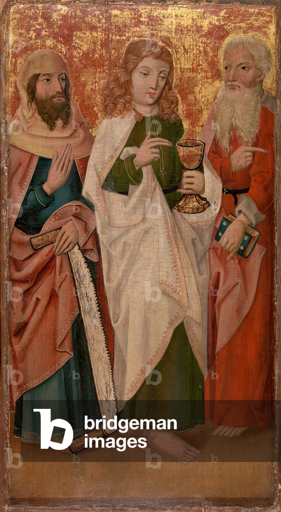 Three Apostles (oil on panel)