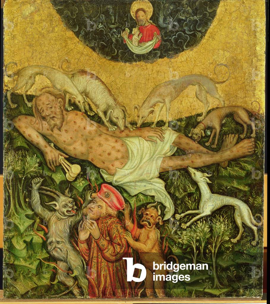 Lazarus and the Rich Man, c.1400 (oil on panel)