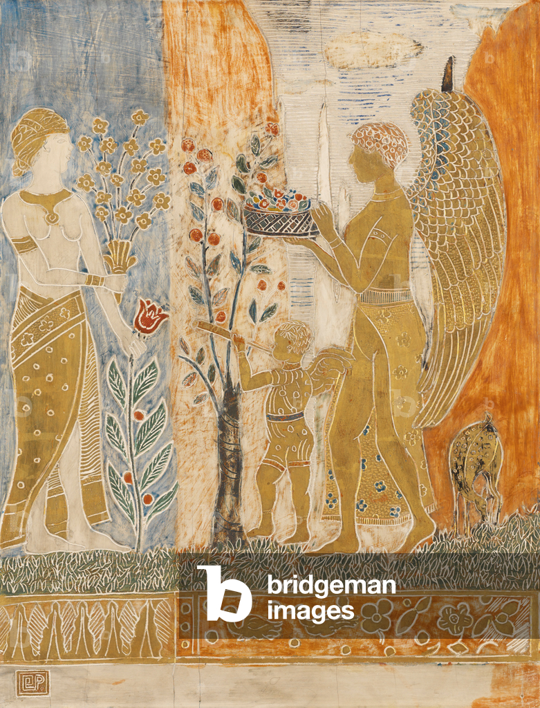 Das Angebot (gemischte Medien auf dem Panel)