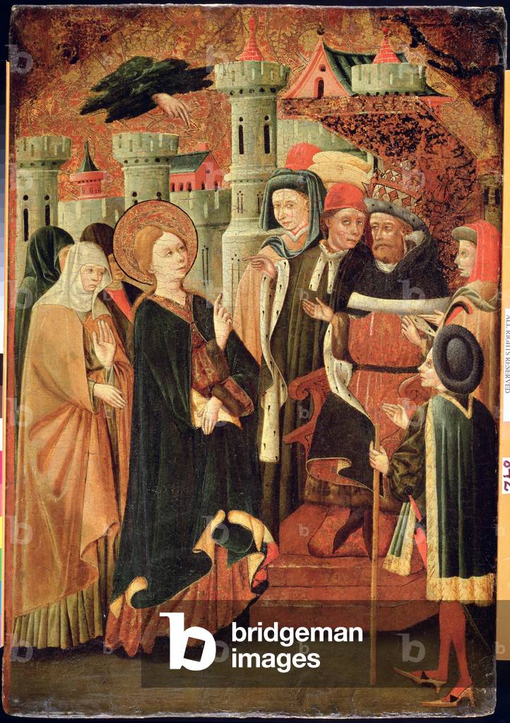 The Sanctification of a Woman (tempera on panel)