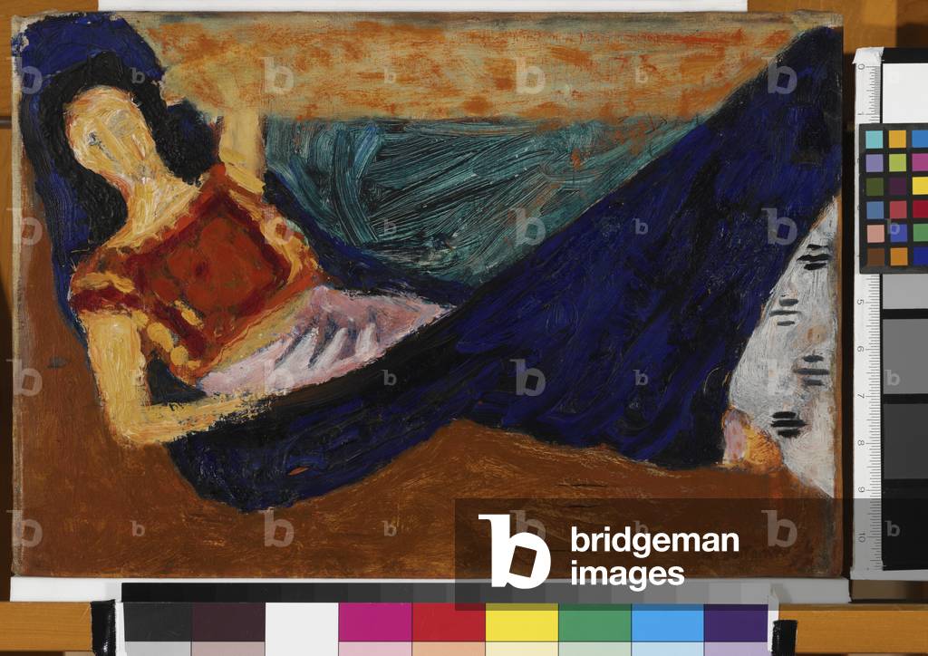 Woman in a Hammock (oil on canvas)