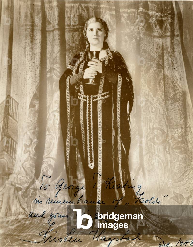 Kirsten Flagstad as Isolde in Wagner's opera 'Tristan und Isolde'