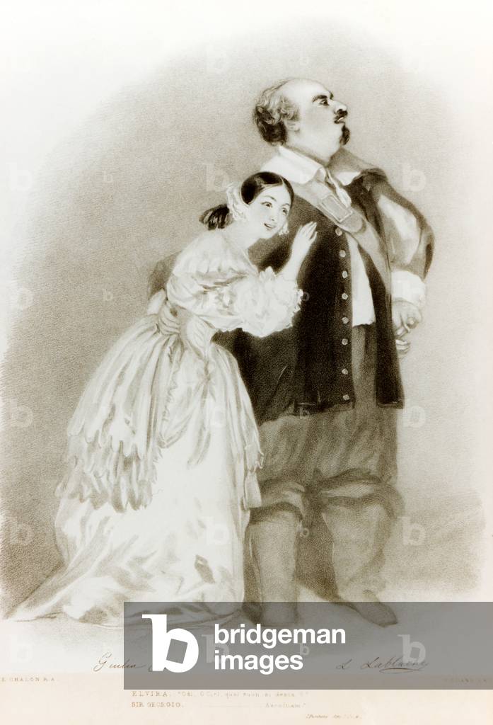 Bellini- I Puritani from premiere in Paris 25 Jan 1835 with Giulia Grisi as Elvira and Luigi Lablache as Sir Giorgio Vincenzo Bellini 1801-1835, Italian composer