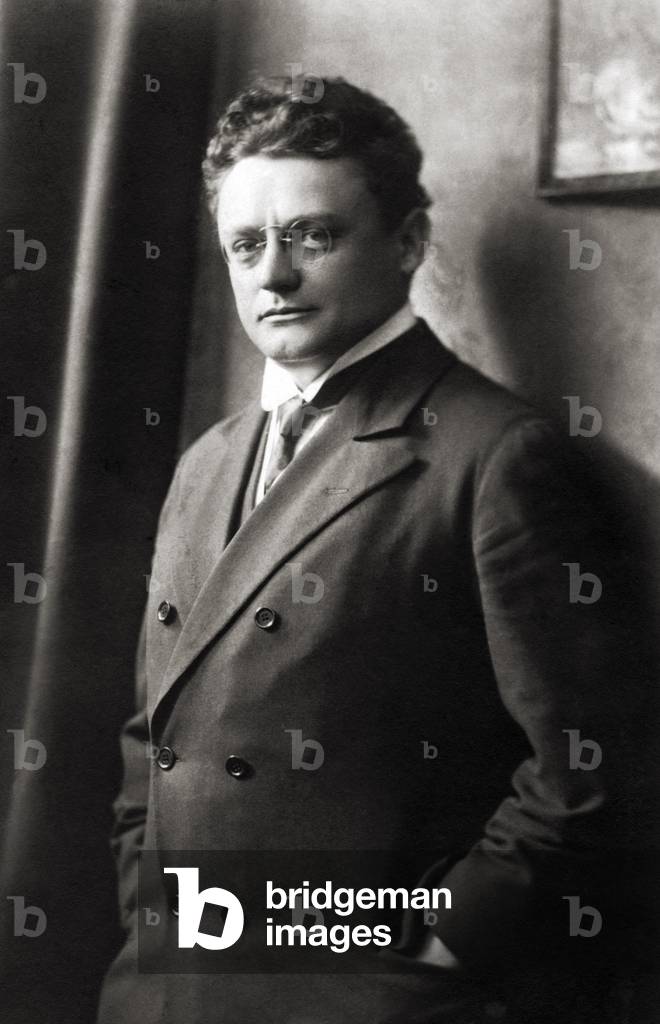 Friedrich Plaschke - portrait of the Czech bass - baritone, 1909