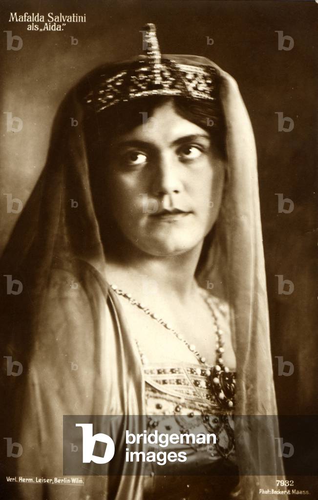 Mafalda Salvatini in title role of Verdi's 'Aida' Italian soprano