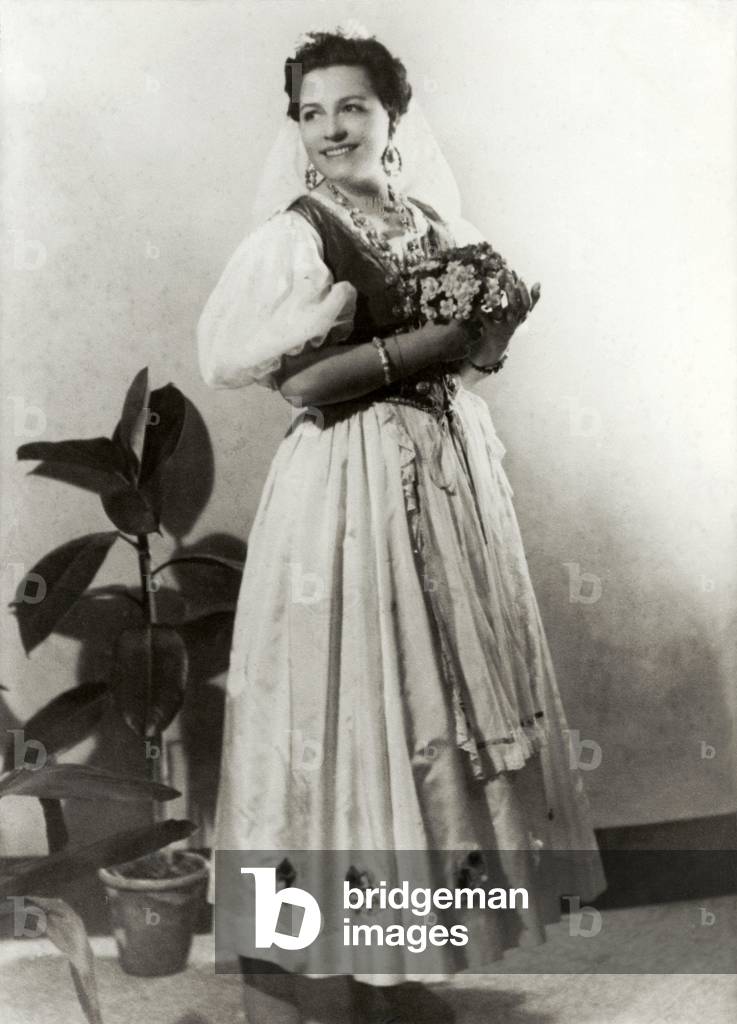 Rina Gigli (1916 - 2000) Italian singer, in role