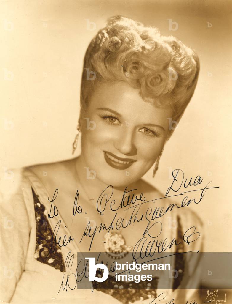 Marjorie Lawrence, signed portrait