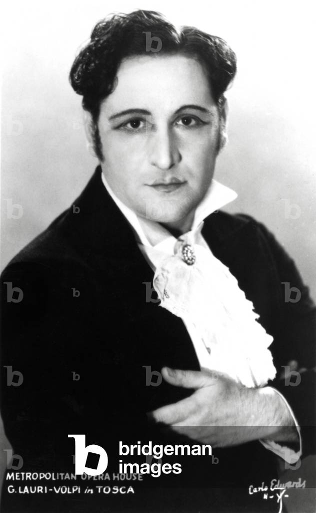 Giacomo Lauri-Volpi in 'Tosca' - at the Metropolitan Opera House, New York