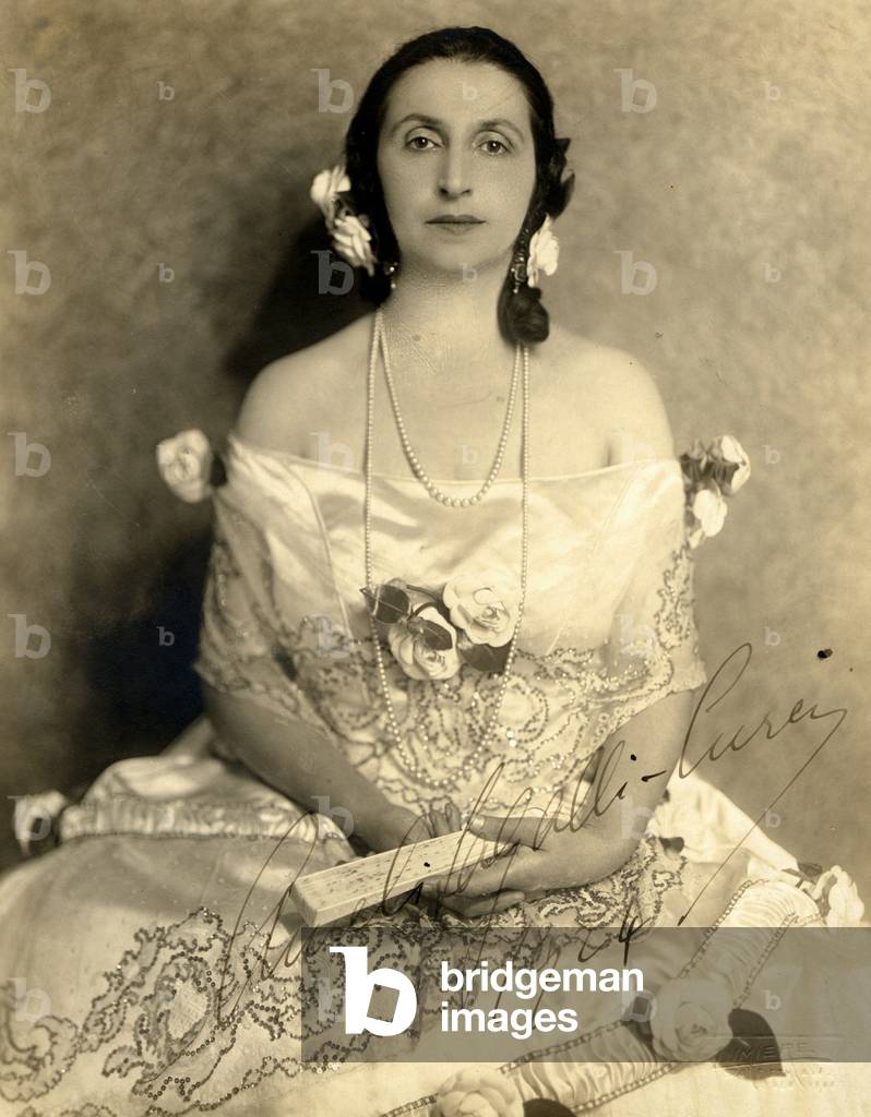 Amelita Galli-Curci as Violetta in Verdi's 'La Traviata'