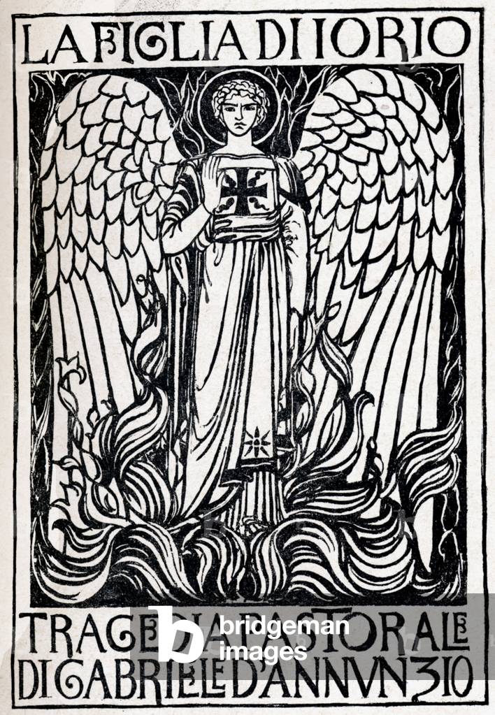 Poster for D' Annunzio 'La Figlia di Jorio' ('Jorio's Daughter'), pastoral tragedy, 1904 (lithograph)