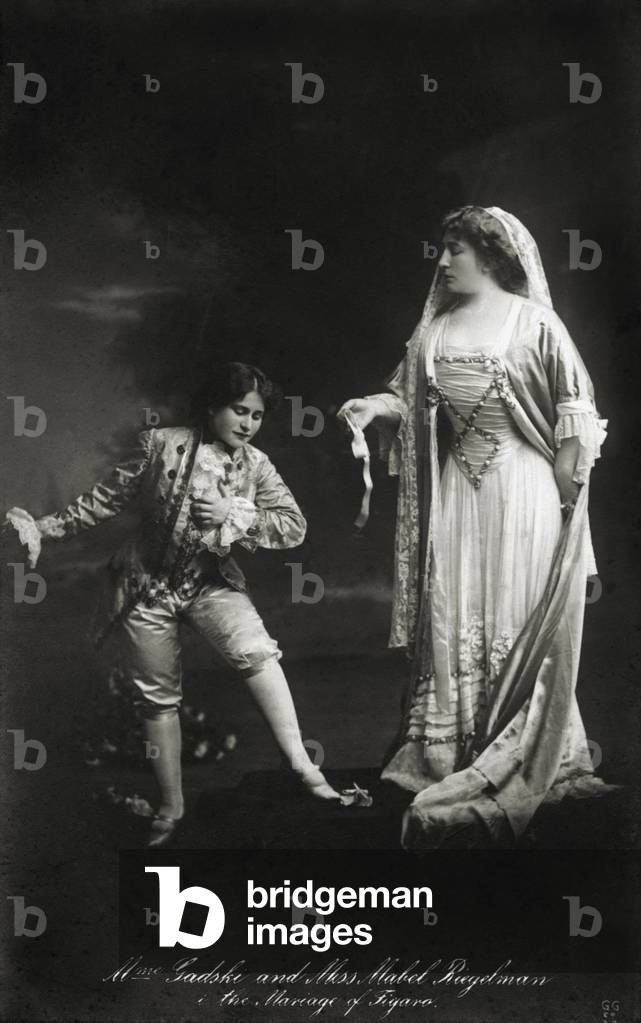 Johanna Gadski in Wolfgang Amadeus Mozart 's 'The Marriage of Figaro - Nozze di Figaro' with Mabel Riegelman