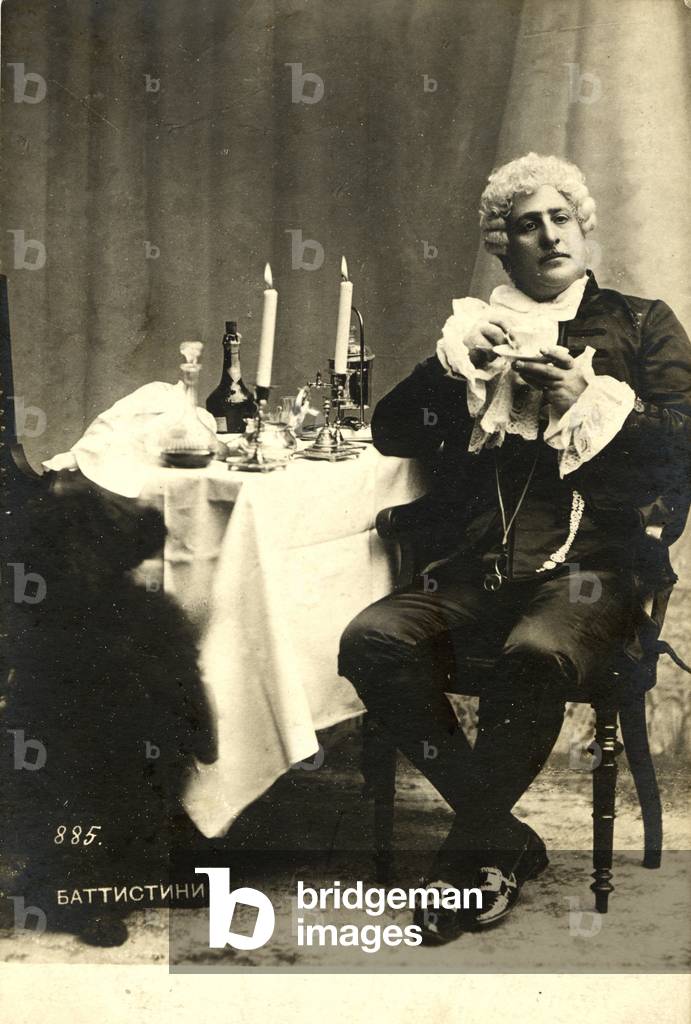 Mattia Battistini as Baron Scarpia in Puccini's 'La Tosca'