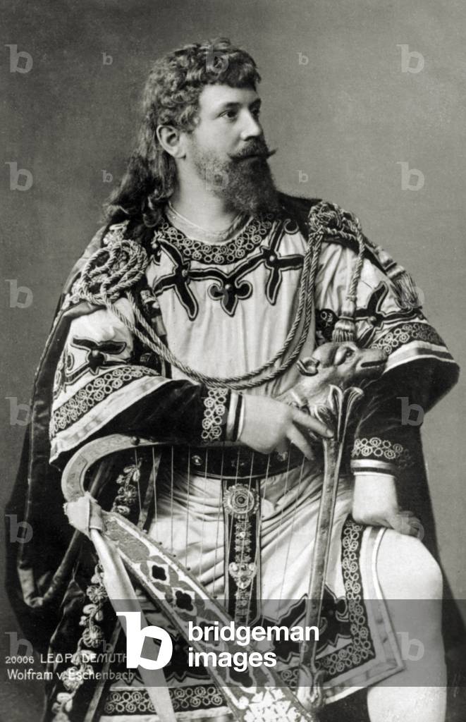 Leopold Demuth as Wolfram von Eschenbach in Richard Wagner 's opera 'Tannhäuser'