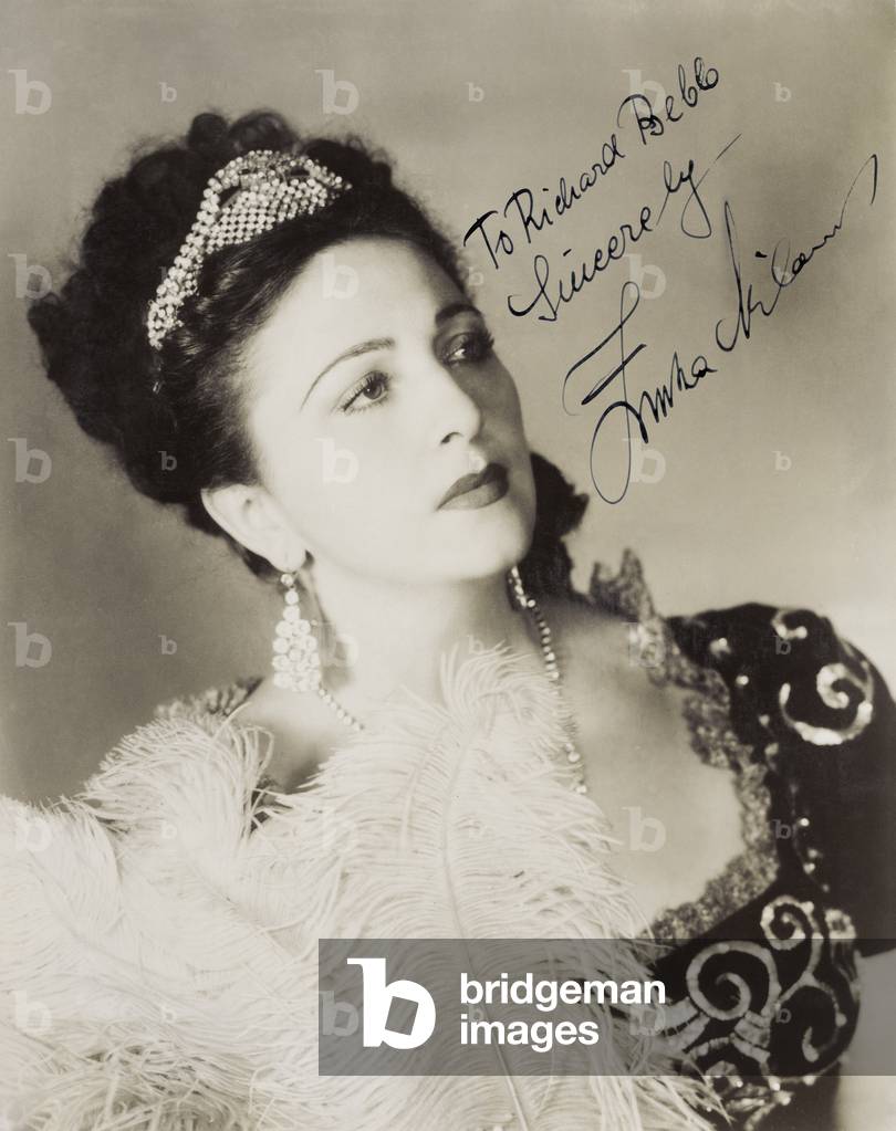 Zinka Milanov - signed portrait of the Croatian soprano