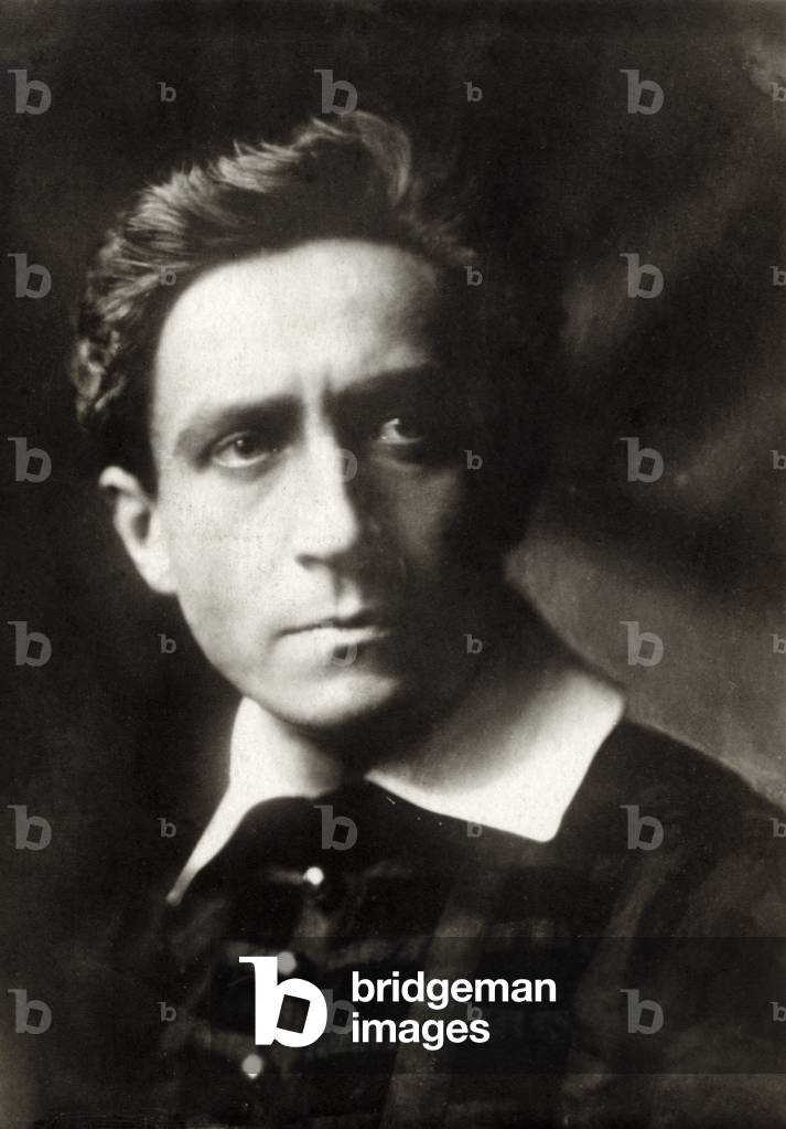 Carl Ebert - portrait in role as Marquis of Posa in Friedrich  Schiller's play 'Don Carlos', 1920 (b/w photo)