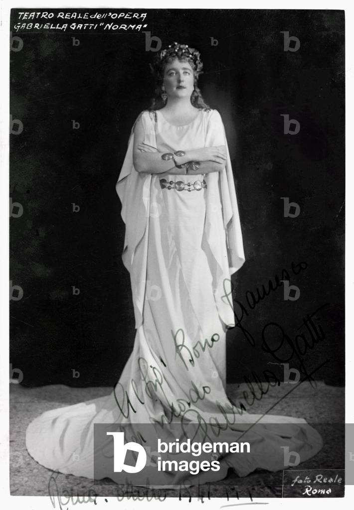 Gabriella Gatti as Norma in Bellini's opera