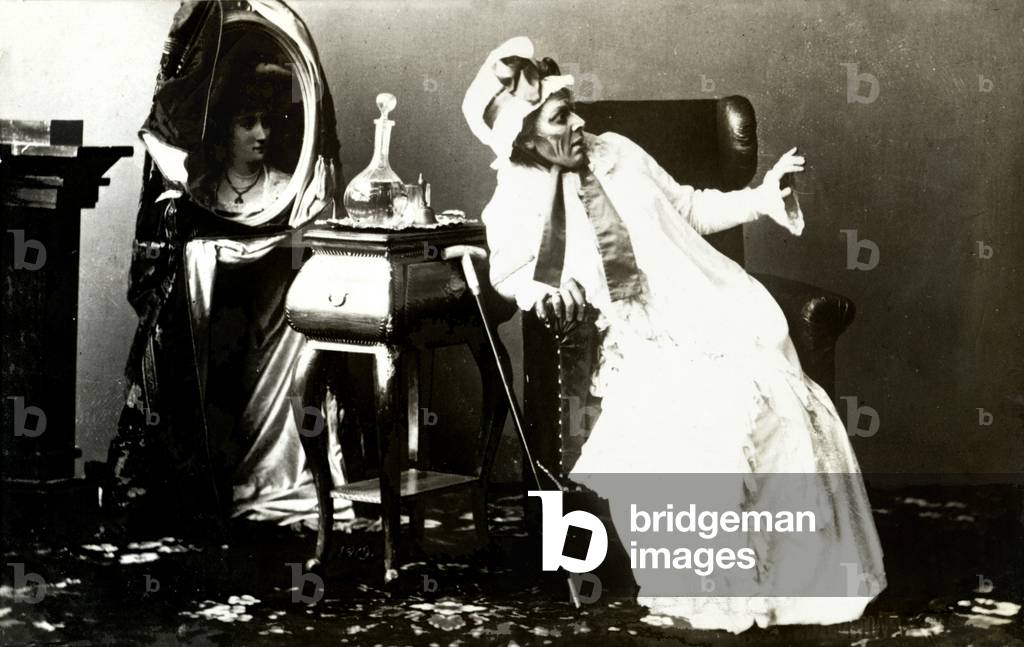 Tchaikovsky's opera 'The Queen of Spades' with Maria Alexandrovna Slavina (Russian mezzo-soprano, 1858-1951) as the Countess