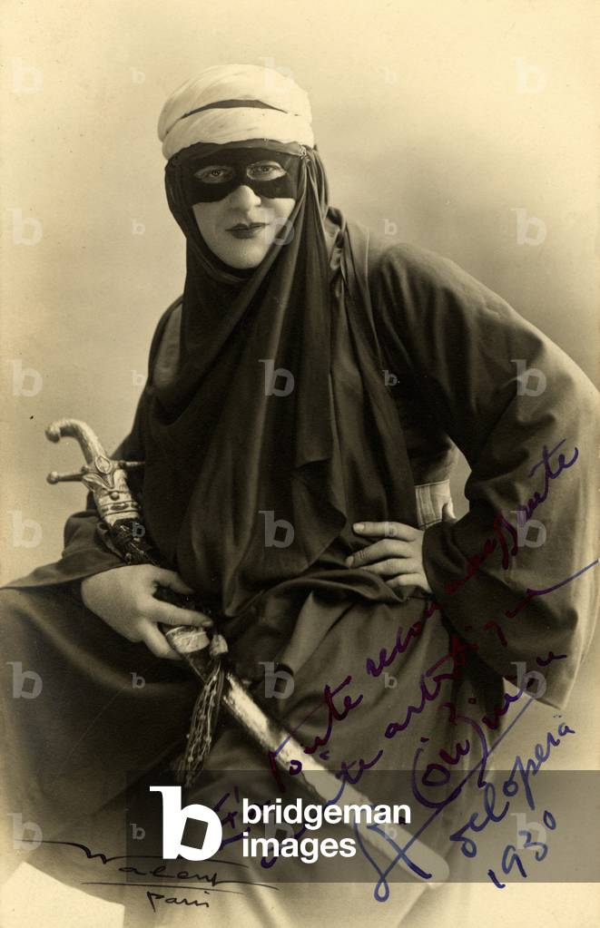Robert  Couzinou, French baritone, as Red Shadow in 'The Desert Song' by Siegmund Romberg