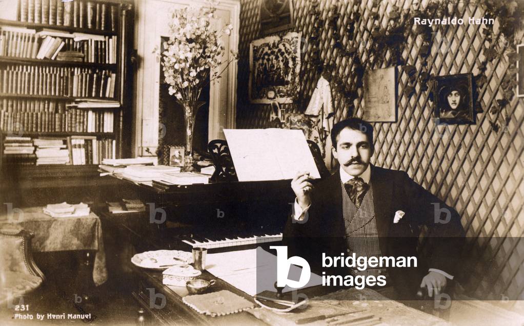 Reynald (or Reynaldo) Hahn - portrait of the French composer and conductor