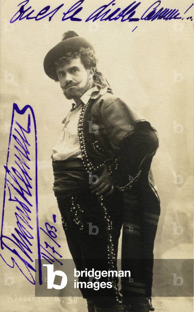 Clement, Edmond  in Bizet's 'Carmen', signed in 1903