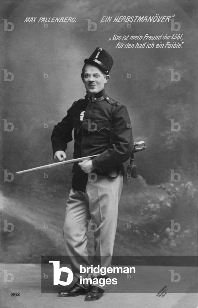 Max Pallenberg as Leutnant Elekes in Ein Herbstmanover
