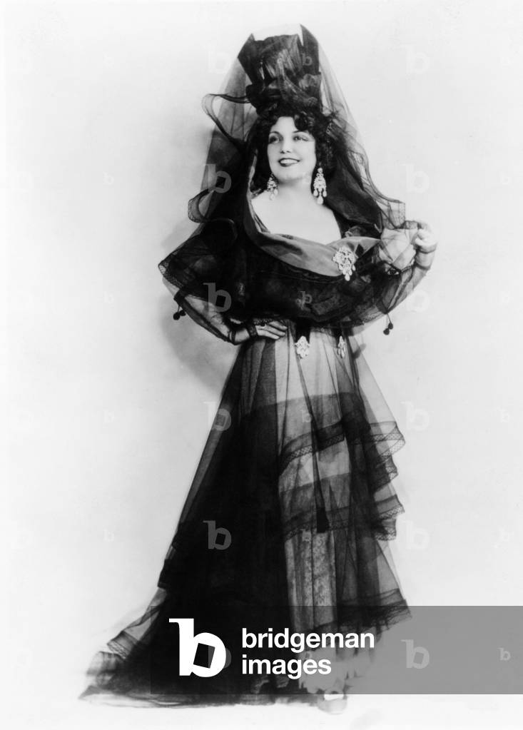 Conchita Supervia - portrait of the Spanish mezzo - soprano in title role of Georges Bizet' s opera 'Carmen'