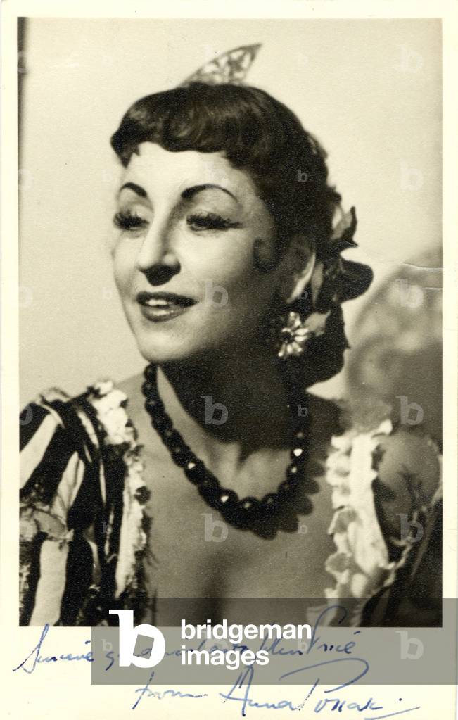 Anna Pollak as Bizet's 'Carmen' in the late 1940's/early 1950's