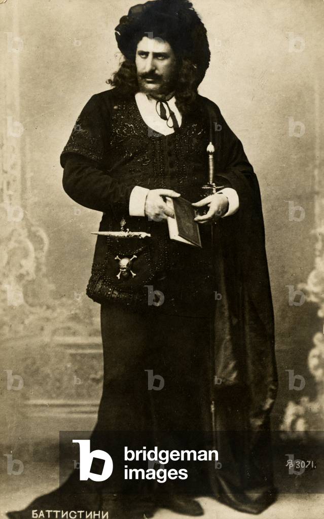 BATTISTINI as Hamlet in opera Hamlet by Thomas