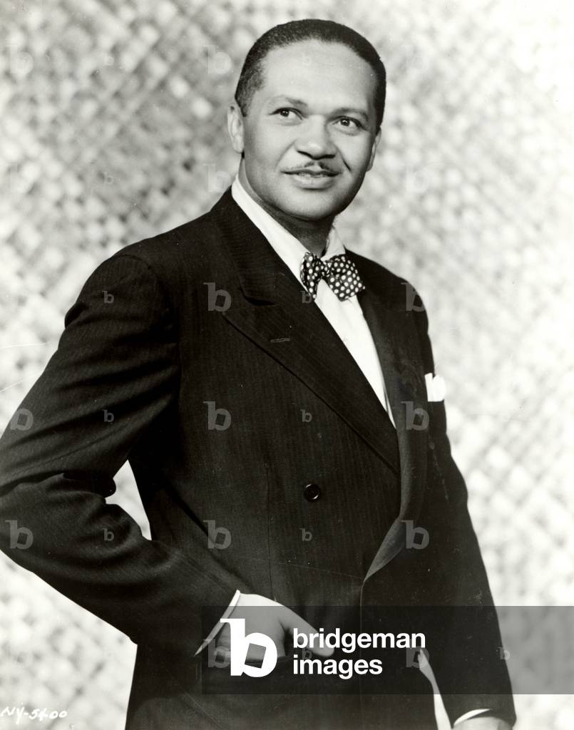 Todd Duncan - studio portrait of the American  baritone opera singer and actor