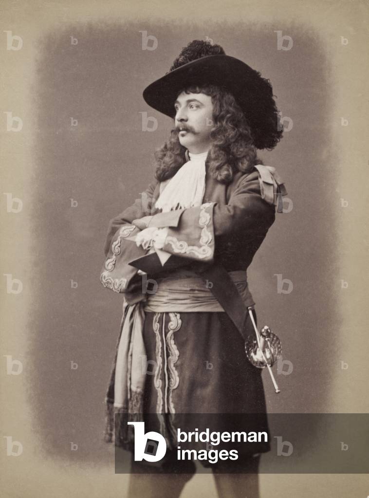 William Hunter Kendal - portrait of the English actor in role as swashbuckling hero