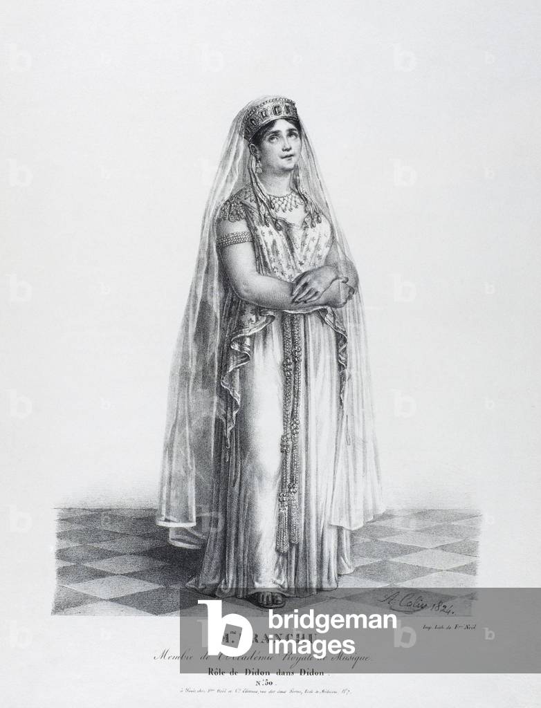 Alexandrine Caroline Branchu - the French mezzo soprano as 'Dido' (or 'Didon')
