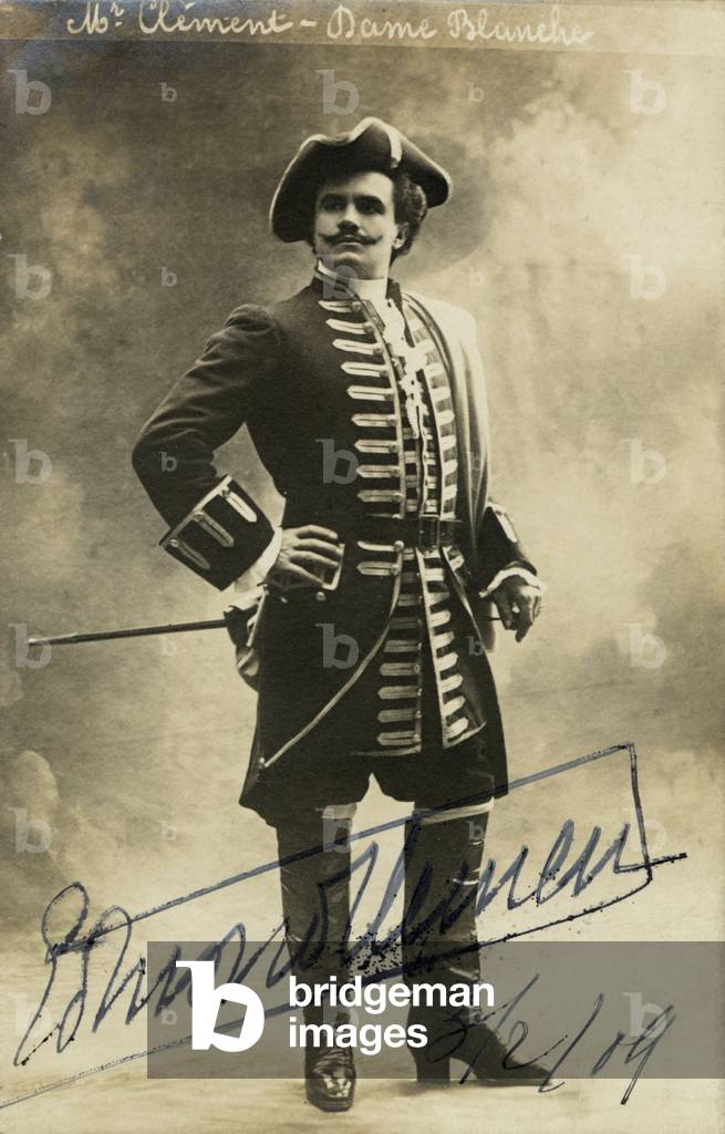 Clement, Edmond in role of George Brown in  opera ' La Dame Blanche ' by Boiledieu