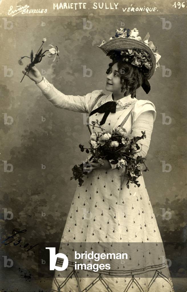 Messager's 'Véronique' with Mariette Sully in title-role, from first production at the Bouffes-Parisiens in 1898