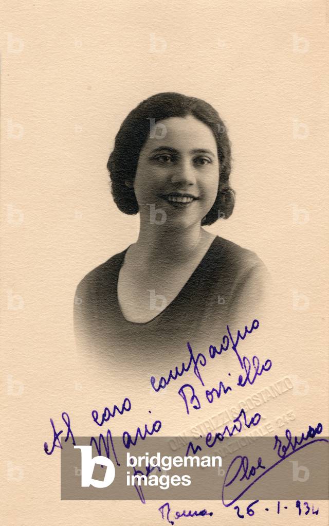 Cloe Elmo, Italian mezzo,photo signed in 1934 1910-1962
