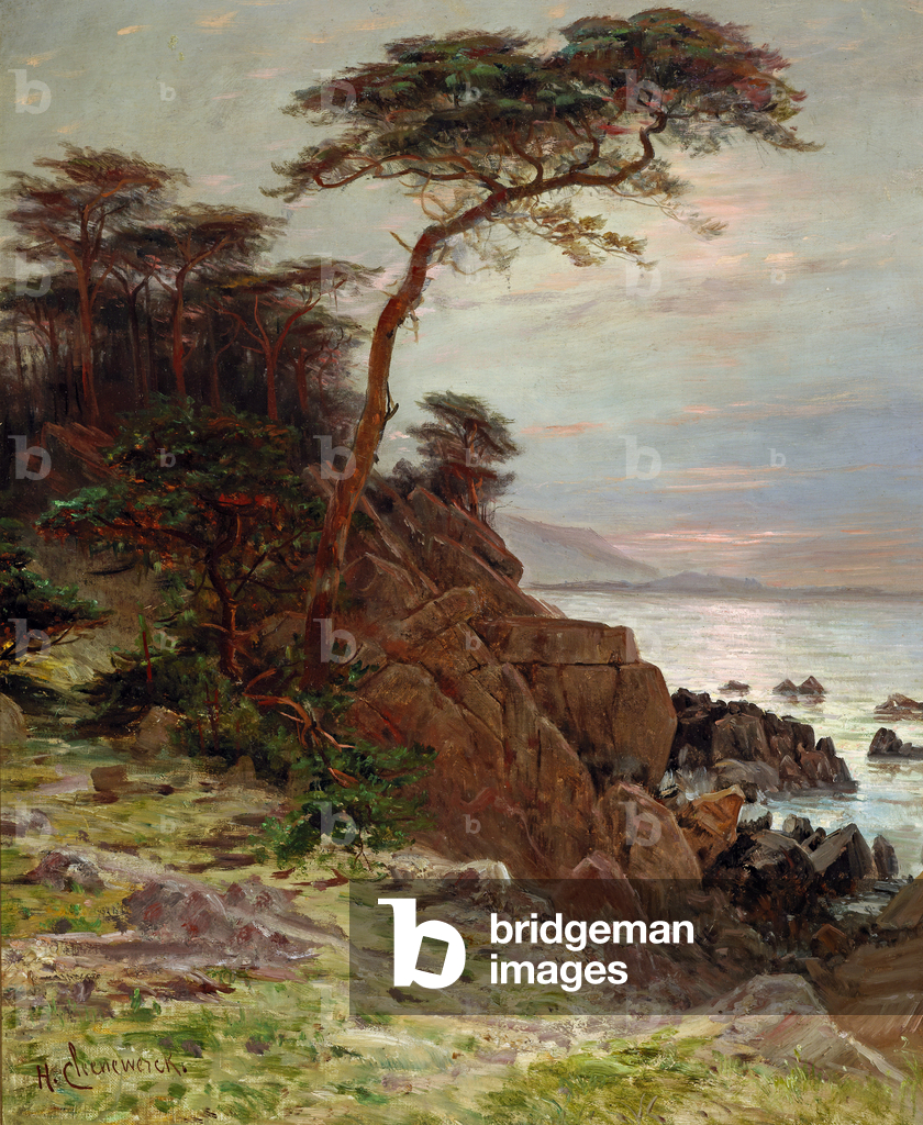 Cypress Point, Monterey, 1880 (oil on canvas)